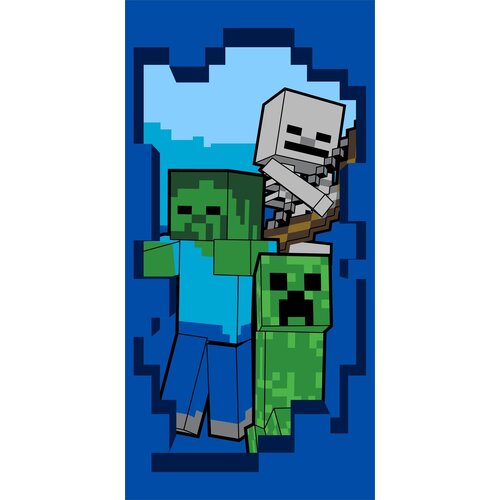 Minecraft Strandlaken Beware - 70 x 140 cm - Katoen