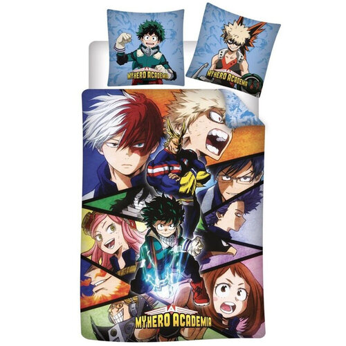 My Hero Academia Dekbedovertrek, Quirk - Eenpersoons - 140x200 cm - Polyester