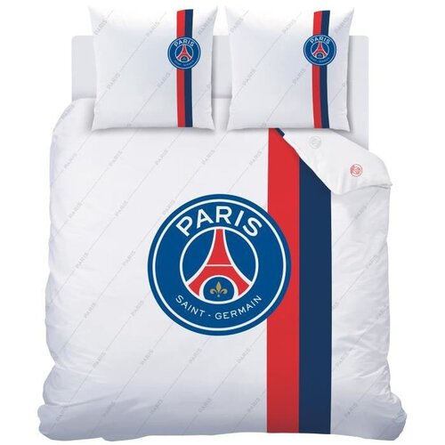 Paris Saint Germain Dekbedovertrek Retro White - Lits Jumeax - 240 x 220 cm - Katoen