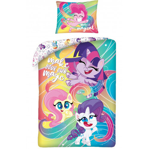 My little Pony Dekbedovertrek Magic - (Let op - Met extra grote sloop 70x90cm) - Katoen