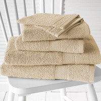 De Witte Lietaer Promopack Helene, Sand 2 washandjes + 2 handdoeken + 2 douchelakens Katoen