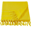 De Witte Lietaer Hamam strandlaken met flosjes Fjara yellow 100x180