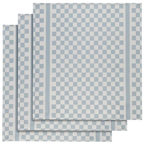 De Witte Lietaer 2 Pack Theedoek Groom-A 2x3 stuks 65 x 70 cm Katoen Lichtblauw