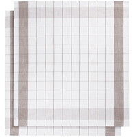 De Witte Lietaer De MIXTE Keukenhanddoek – 68x68cm – set van 2 stuks – white/champignon