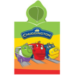 Chuggington Chuggington 3 treinen - poncho - 50 x 115 cm - Multi  - Leverbaar in: 50x115