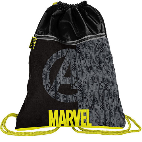 Marvel Avengers gymbag 45 x 34 cm Zwart