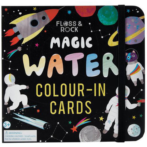 Floss & Rock Space water kleur kaarten 19 x 18 cm Multi