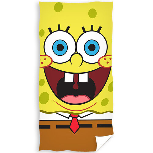 Spongebob Strandlaken, Face - 70 x 140 cm - Katoen