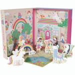 Floss & Rock Speeldoos, Regenboog Fee - 2 in 1 - 21,5 x 21,5 x 4,5 cm