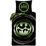 Batman Dekbedovertrek Bat Signal - (Let op - Met extra grote sloop 70x90cm) - Katoen