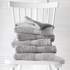 De Witte Lietaer Handdoeken Helene Dove 50 x 100 cm - 6 stuks - Katoen