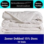 NoLizzz Hotel Zomer Dekbed - 15% Dons- Klasse 4 -  Per 10 Stuks in Dekbedtas