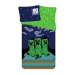 Minecraft Dekbedovertrek Sssleep Tight - Eenpersoons - 140 x 200 cm - Katoen