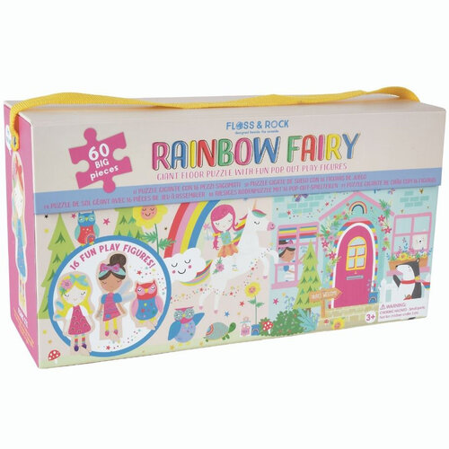 Floss & Rock Vloerpuzzel 60 st., Rainbow Fairy - 122 cmx42 cm