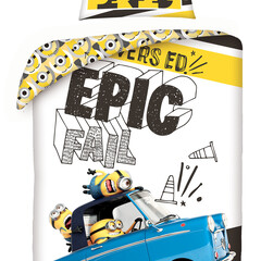 Minions Dekbedovertrek Epic Fail - (Let op - Met extra grote sloop 70x90cm) - Katoen