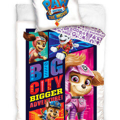Paw Patrol Dekbedovertrek Big City - Eenpersoons - 140  x 200 cm - Katoen