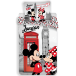 Disney Minnie Mouse Dekbedovertrek Londen Eenpersoons (Let op - Met extra grote sloop 70x90cm) Multi