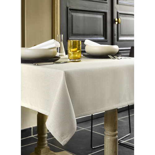 De Witte Lietaer Tafellaken, Gibson Beige - 145 x 220 cm - 100% Polyester