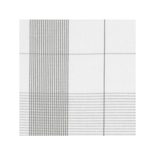 De Witte Lietaer Theedoek Glazendoek 2 stuks 68 x 68 cm Katoen Linnen Wit/grijs
