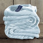 De Witte Lietaer Fleece plaid Cosy 150 x 200 cm Ice blue