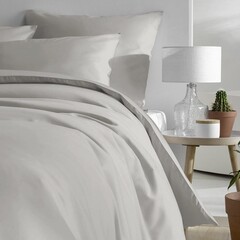 De Witte Lietaer Lakenset Lichtgrijs tweepersoons Olivia DoveTweepersoons 280 x 280 cm Satijnkatoen