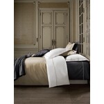 De Witte Lietaer Dekbedovertrek Katoen Perkal, Bumblebee White / Vision Taupe