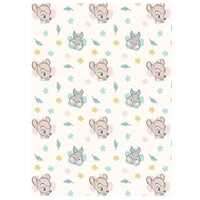 Disney Bambi Fleeceplaid Flower - 110 x 150 cm - Polyester