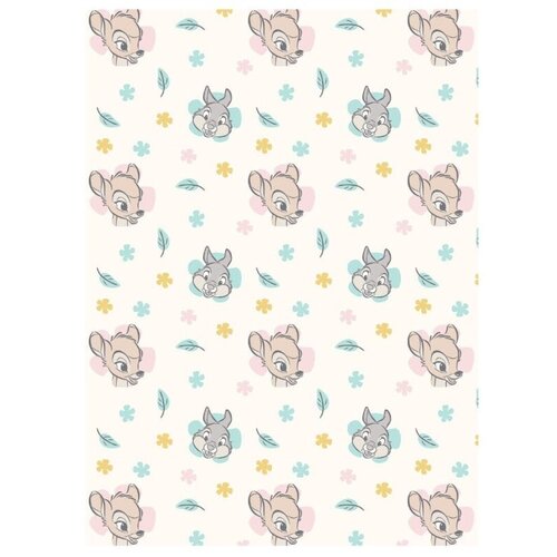 Disney Bambi Fleeceplaid Flower - 110 x 150 cm - Polyester