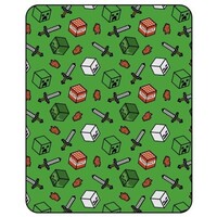 Minecraft Fleeceplaid Symbol - 110 x 150 cm - Polyester