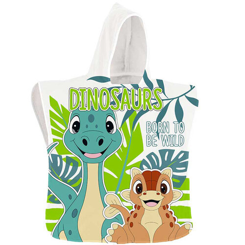 Dinosaurus Poncho, Born to be Wild - 50 x 100 cm - Polyester