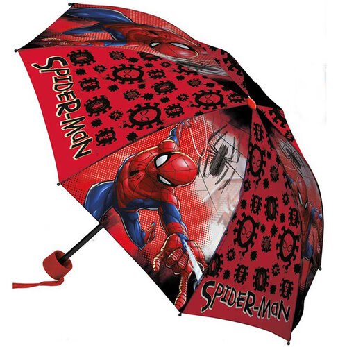 Spiderman Paraplu, Web Rond 90 x 24/55 cm - Polyester