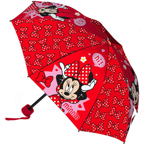 Disney Minnie Mouse Paraplu, Strik Rond 90 x 24/55 cm - Polyester