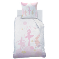 Matt & Rose Dekbedovertrek Balletdanseres - Eenpersoons - 140 x 200 cm - Katoen