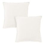 Matt & Rose Set Kussenslopen Gebroken Wit - 65 x 65 cm - 100% Linnen