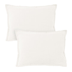 Matt & Rose Set Kussenslopen Gebroken Wit - 50 x 70 cm - 100% Linnen