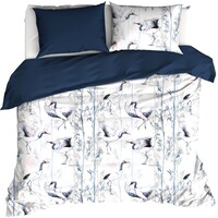 De Witte Lietaer Dekbedovertrek Mont Blanc Majolica Blue - Katoen Satijn