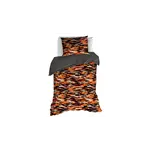 De Witte Lietaer Dekbedovertrek Rothko Orange Rust -  Katoen Flanel