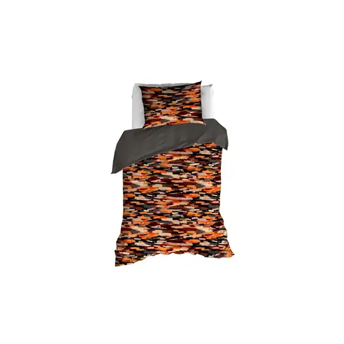 De Witte Lietaer Dekbedovertrek Rothko Orange Rust -  Katoen Flanel