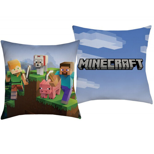 Minecraft Kussen, Play - 40 x 40 cm - Polyester