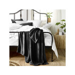 De Witte Lietaer Fleece deken Snuggly Black- 150 x 200 cm - Zwart