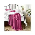 De Witte Lietaer Fleece deken Snuggly Cerise - 150 x 200 cm - Roze