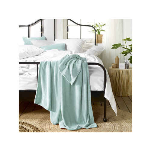 De Witte Lietaer Fleece deken Snuggly Mint - 150 x 200 cm - Mint