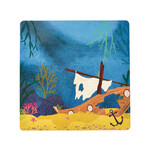 Floss & Rock Spelletjesdoos Oceaan 4-in-1 19,5 x 19,5 cm