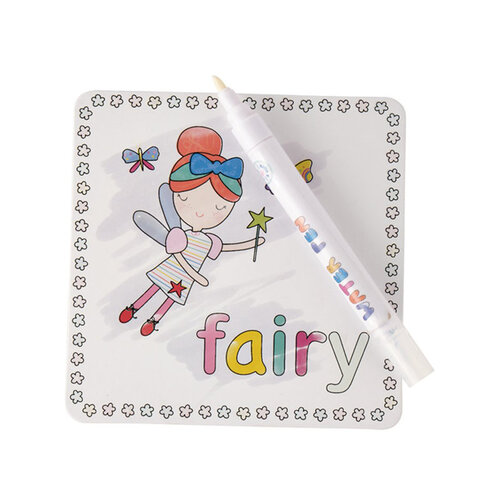 Floss & Rock Rainbow Fairy - water kleur kaarten - 19 x 18 cm -  Multi