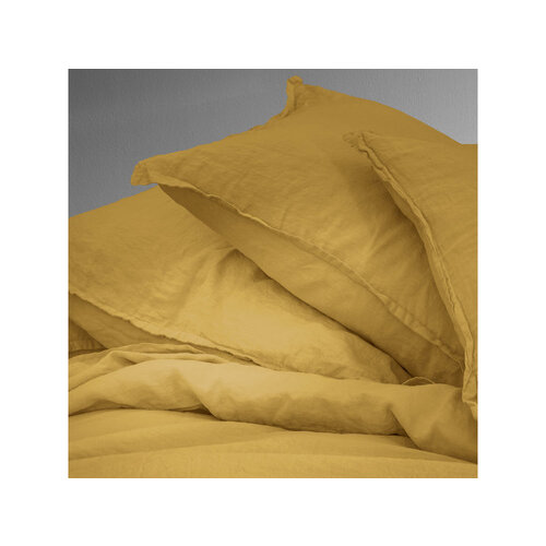 Matt & Rose Set Kussenslopen Saffraan - 65 x 65 cm - 100% Linnen