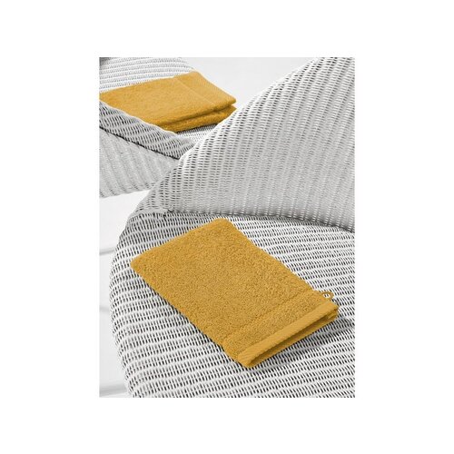 De Witte Lietaer Washandjes Stephanie Yellow 15 x 21 cm 4 stuks Katoen