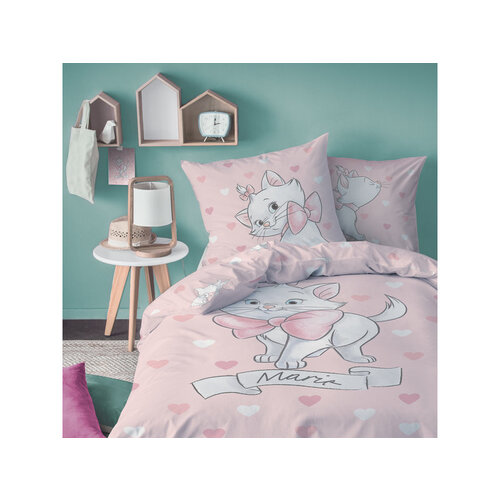 Disney Aristocats Dekbedovertrek Love - Eenpersoons - 140  x 200 cm - Katoen