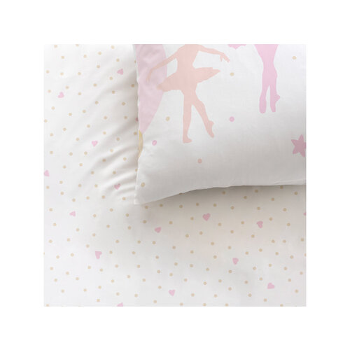Matt & Rose Dekbedovertrek Balletdanseres - Eenpersoons - 140 x 200 cm - Katoen