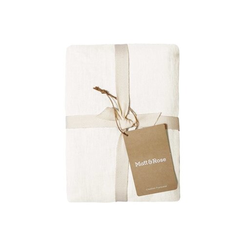 Matt & Rose Set Kussenslopen Gebroken Wit - 50 x 70 cm - 100% Linnen