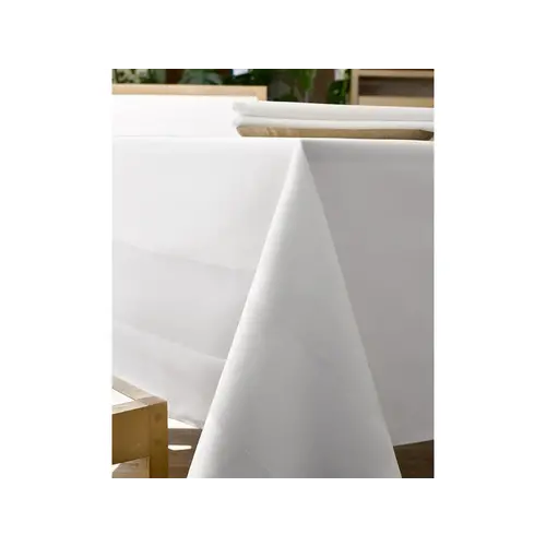 De Witte Lietaer Tafellaken, Luna-A Wit - 160 x 260 cm - 100% Damast Katoen